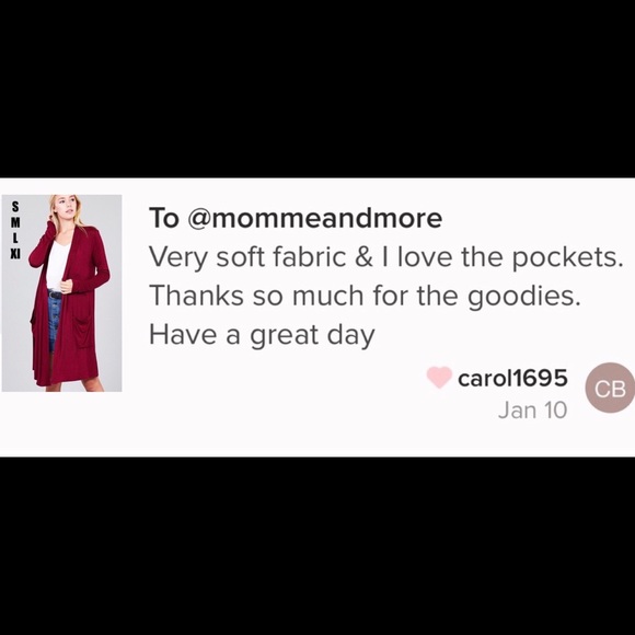 Small NEW Womens Maroon Pocket Cardigan Long Duster - Picture 3 of 4